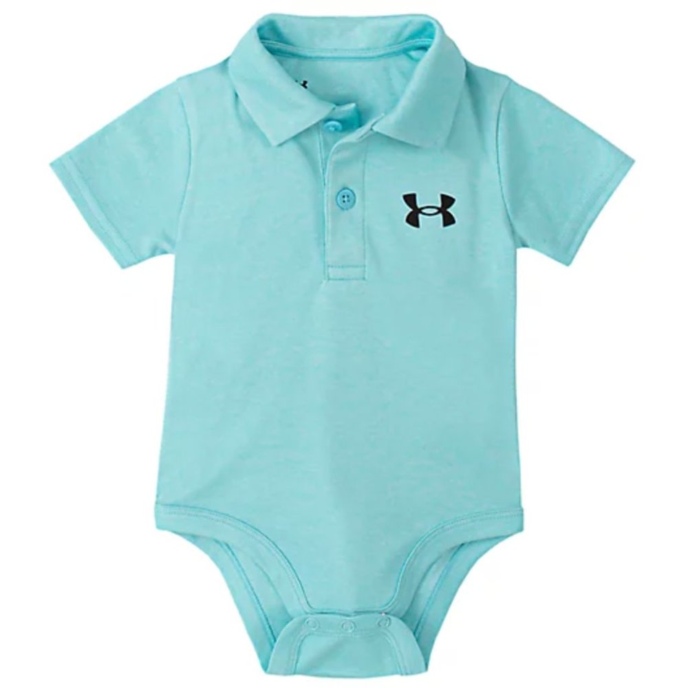 Under Armour Polo Short Sleeve Bodysuit in Sky Blue